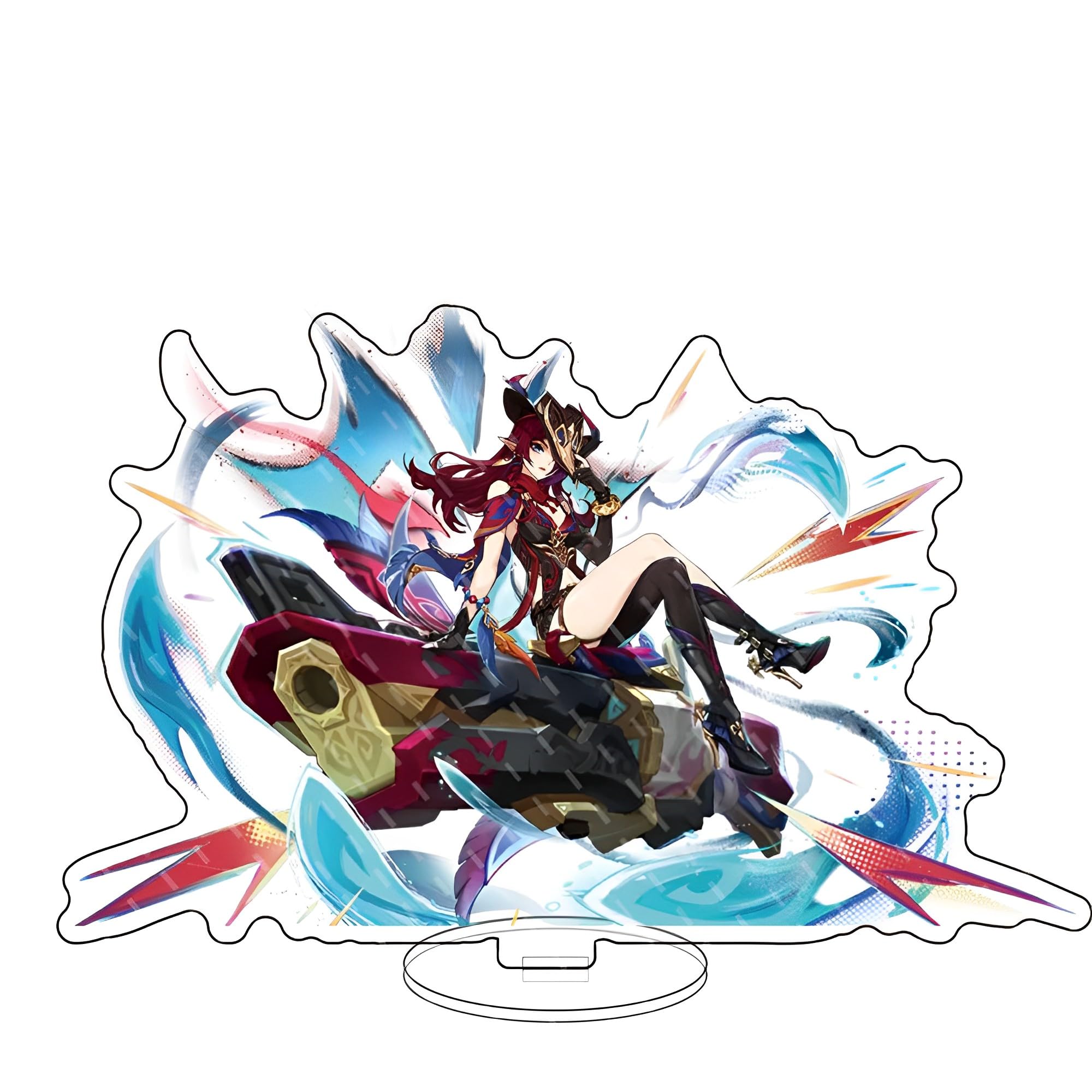 Rainteam Genshin Impact Natlan Acrylic Stand Figure Standee Acrylic Display Character Decorations for Anime Fans (CHASCA)