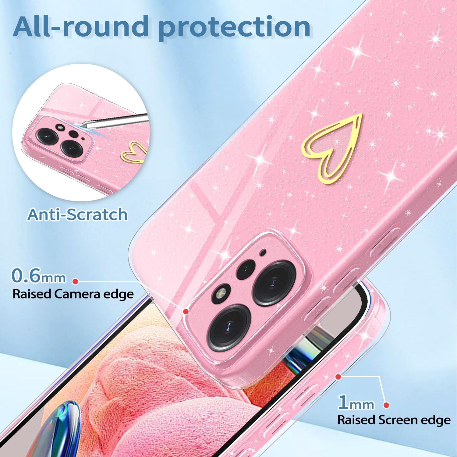 MXKOCO Funda Con Cuerda Para Xiaomi Redmi Note 12 4G Carcasa