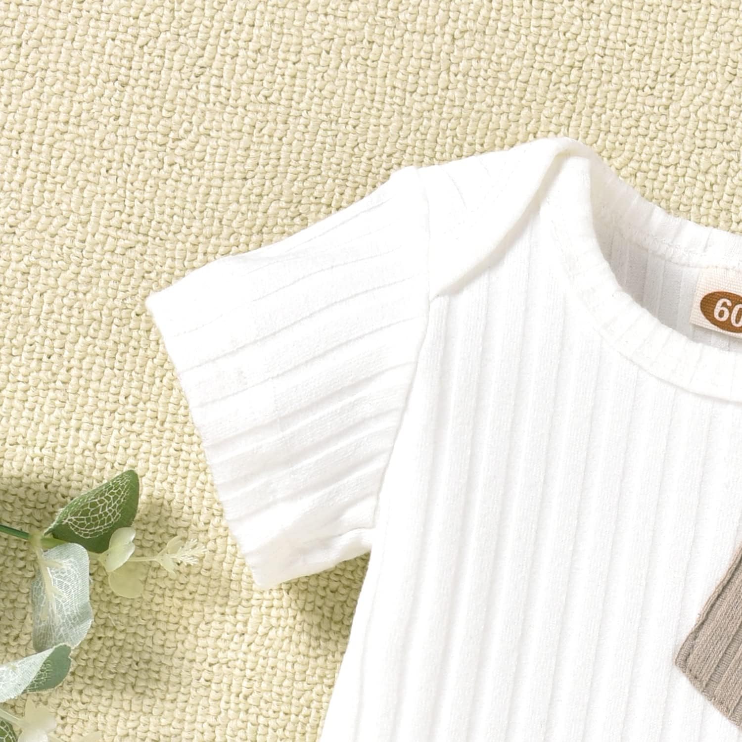 Unutiylo Baby Boy Outfits 0-12 Months Short Sleeve Romper Suspenders Pants Spring Summer clothes - Image 8