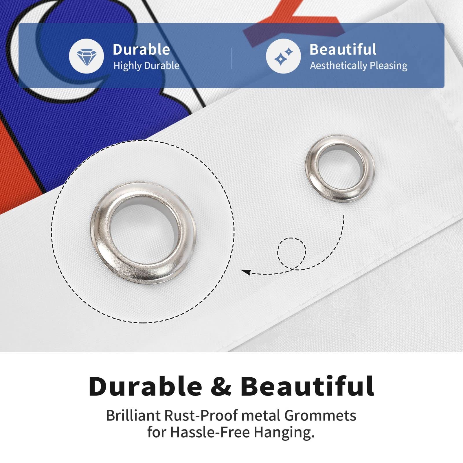 Mayotte(Local) Les Drapeaux Banner 3X5Ft-90X150Cm 100