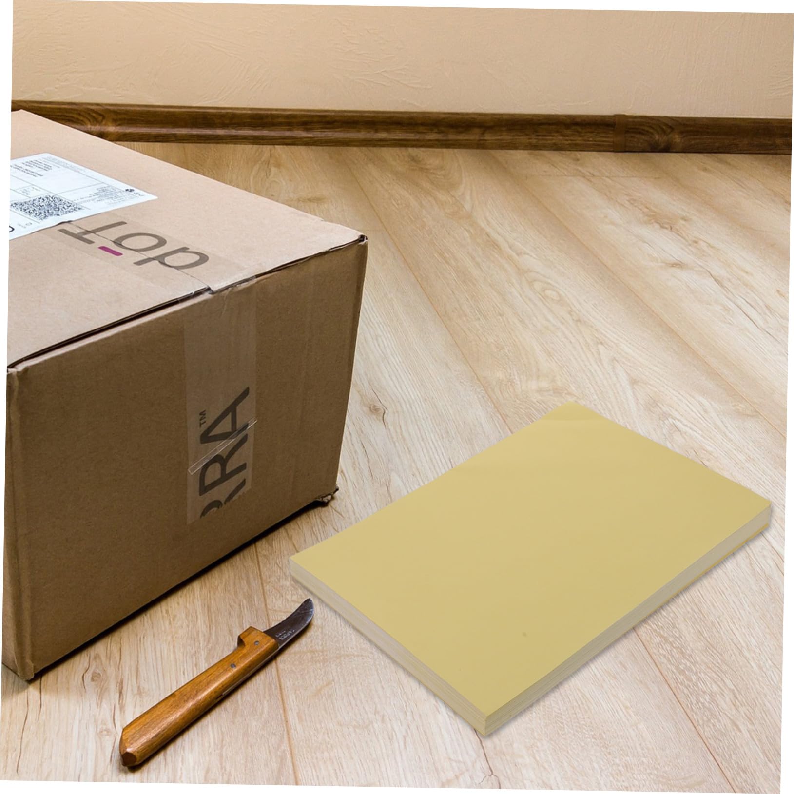 Mipcase 100 hojas Papel Adhesivo Impresora Autoadhesivas Resistentes Papel de Etiqueta para Oficina y Manualidades