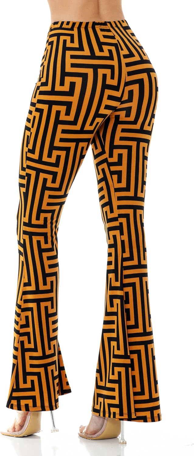 Women's Premium Flare Legging Yoga Pants Palazzo Pants Form Fitting Comfty High Waist Bell Bottom Pants - Image 3