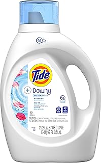 Tide Liquid Detergent HE Free + Downy 92 Fluid Ounce