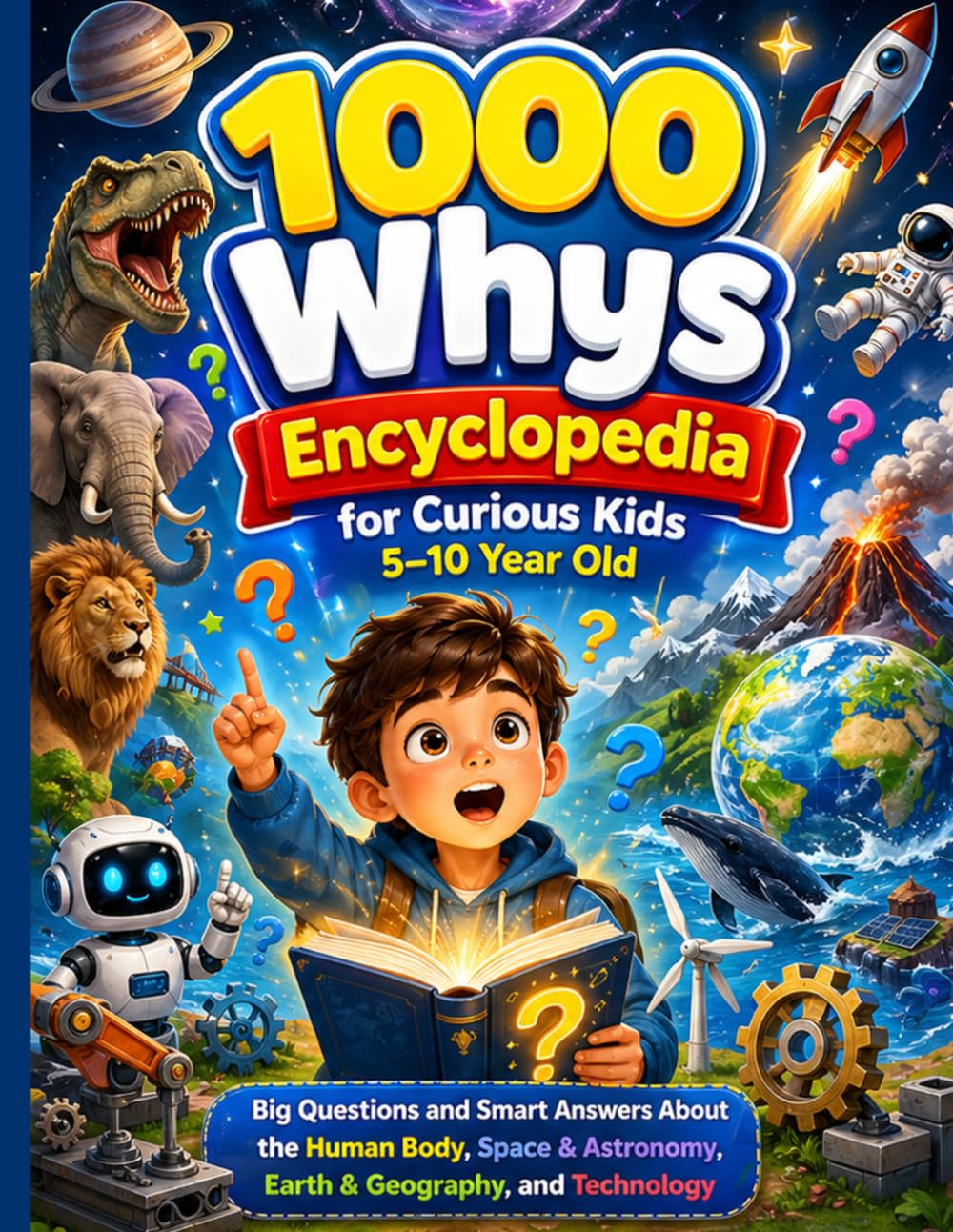 1000 Whys Encyclopedia for Curious Kids 5–10 Year Old: Big Questions and Smart Answers About the Human Body, Space & Astronomy, Earth & Geography, and Technology