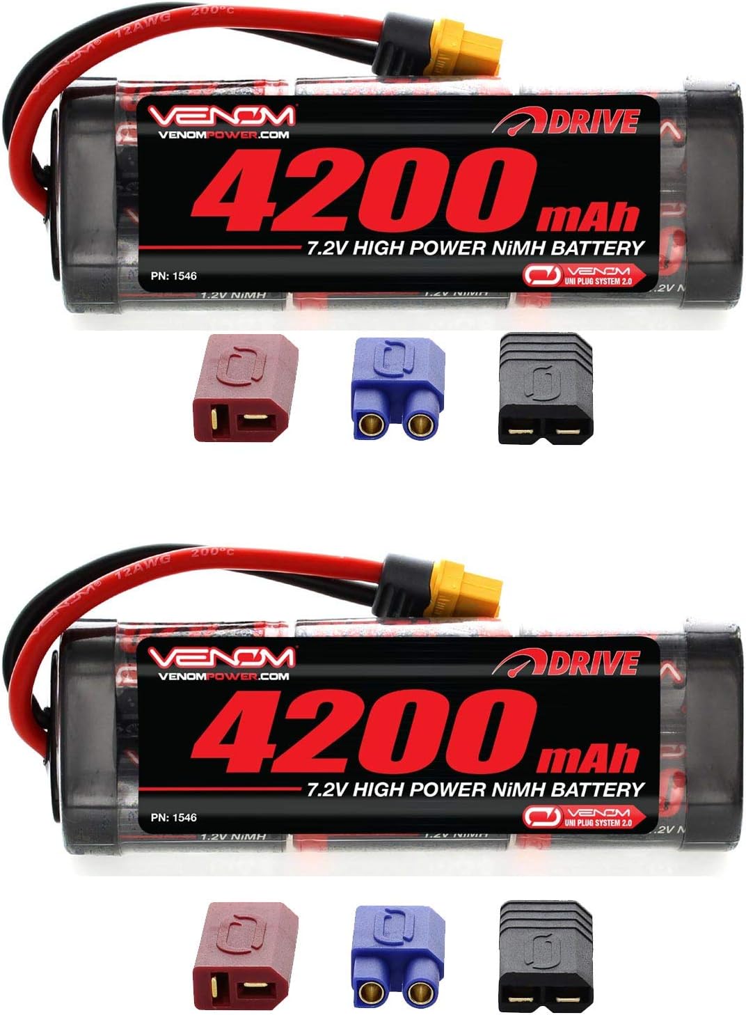 Black Friday - 70% OFF Venom 7.2V 4200mAh 6-Cell NiMH Battery with Universal Plug (2 Packs) Black Friday - 70% OFF Venom 7.2V 4200mAh 6-Cell NiMH Battery with Universal Plug (2 Packs)