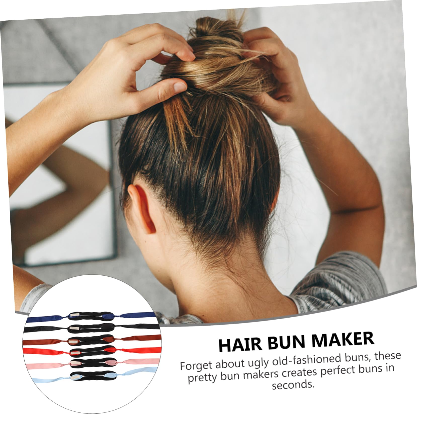 DOITOOL 18stücke Teiliges Haarknoten-donut-maker Mit Schleifenverzierung Haaraccessoire Für Elegante Hochsteckfrisuren Für Feste Schule Und Alltag