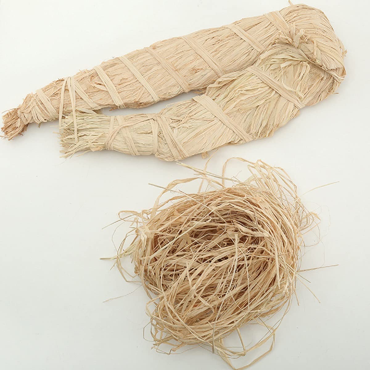 Raphia naturel de jardin Godlon 500g, attache plante et tuteurage écologique