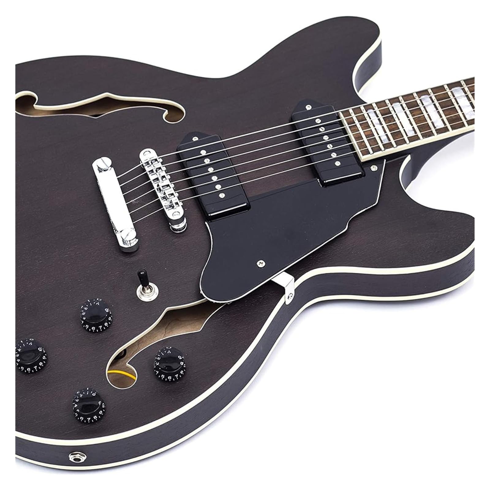 E-Gitarre Standard-E-Gitarre Semi-Hollow-Body-Instrument geeignet für Anfänger