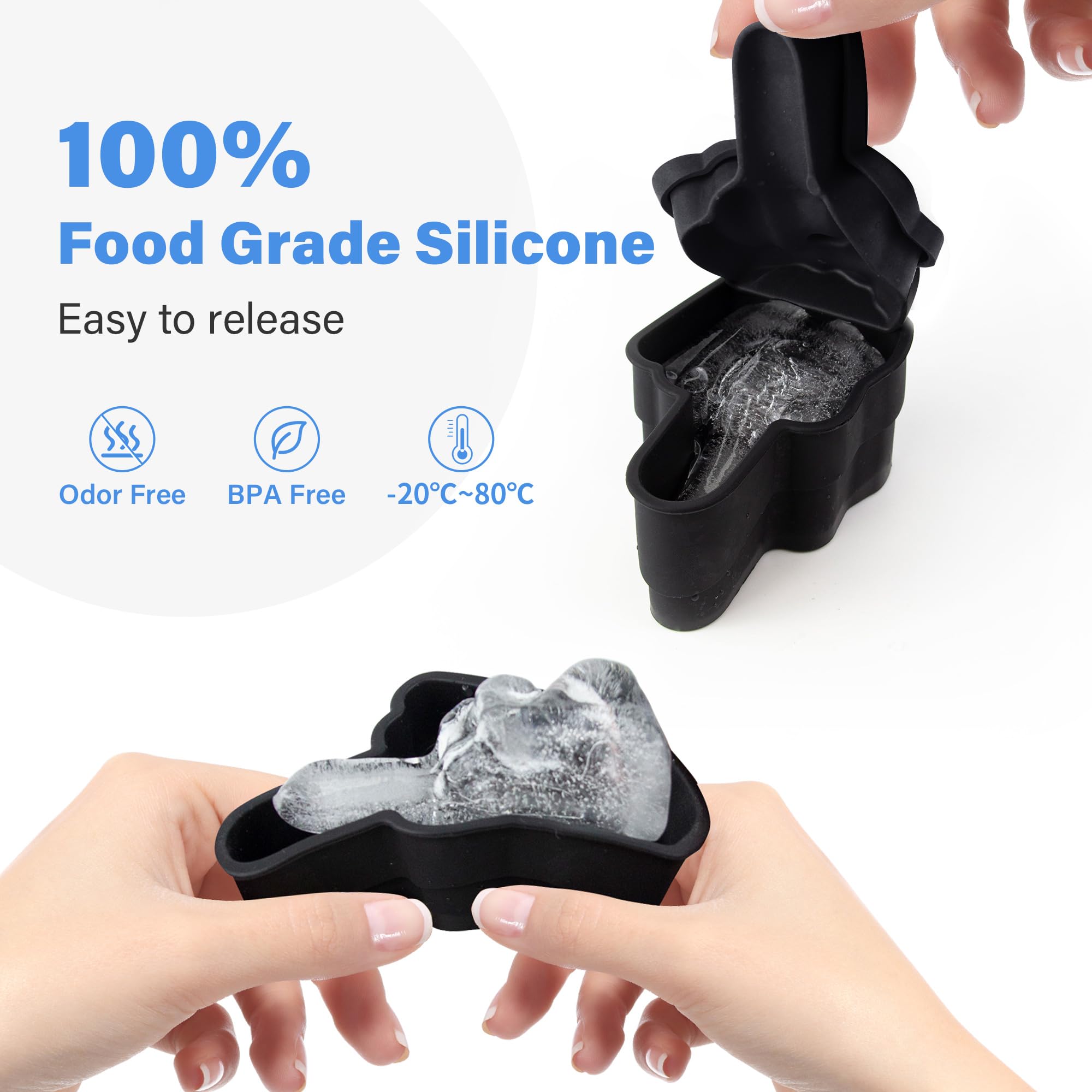 Moules à Popsicle Antiadhésifs, Lavables au Lave-Vaisselle