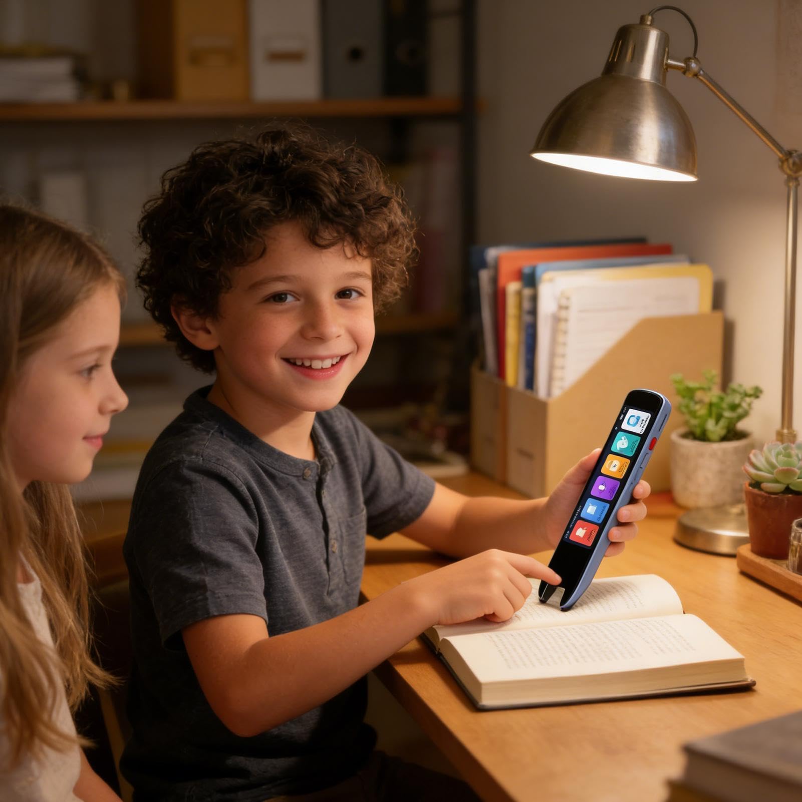 Lápiz para Niños Dispositivo Portátil con IA para Lectura Inteligente | Para Niños, Adultos, Profesores, Hogar, Oficina, Escuela, Aula, Educación, Estudio, Aprendizaje, Juegos, Viajes para Niños,