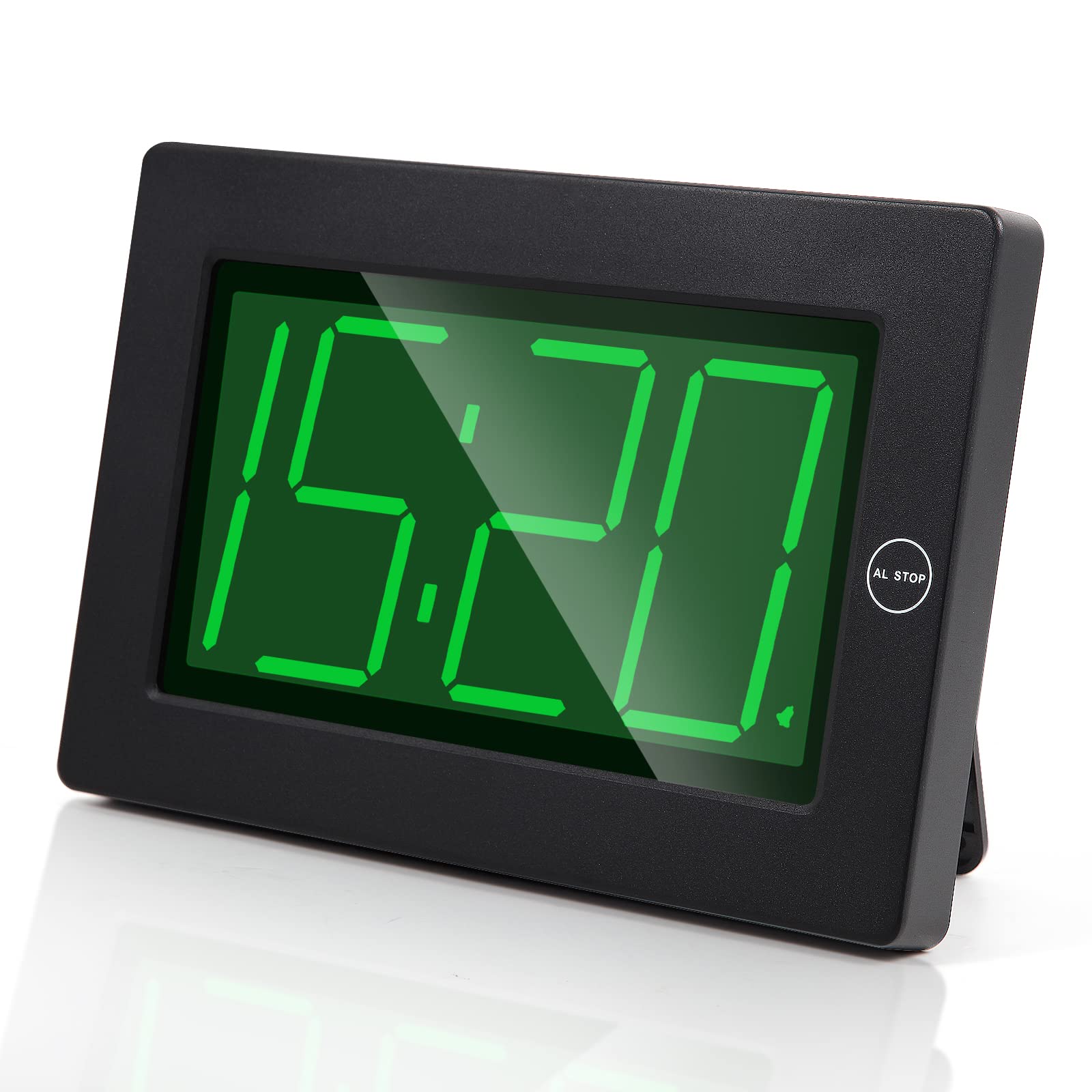 TimegyroLED Digital Wall Clock,Battery Operated Alarm Clock with 3 inch Large LED Time Display for Living Room Decor, Bedroom, Desk, Bathroom, Table, Bedside, Kitchen