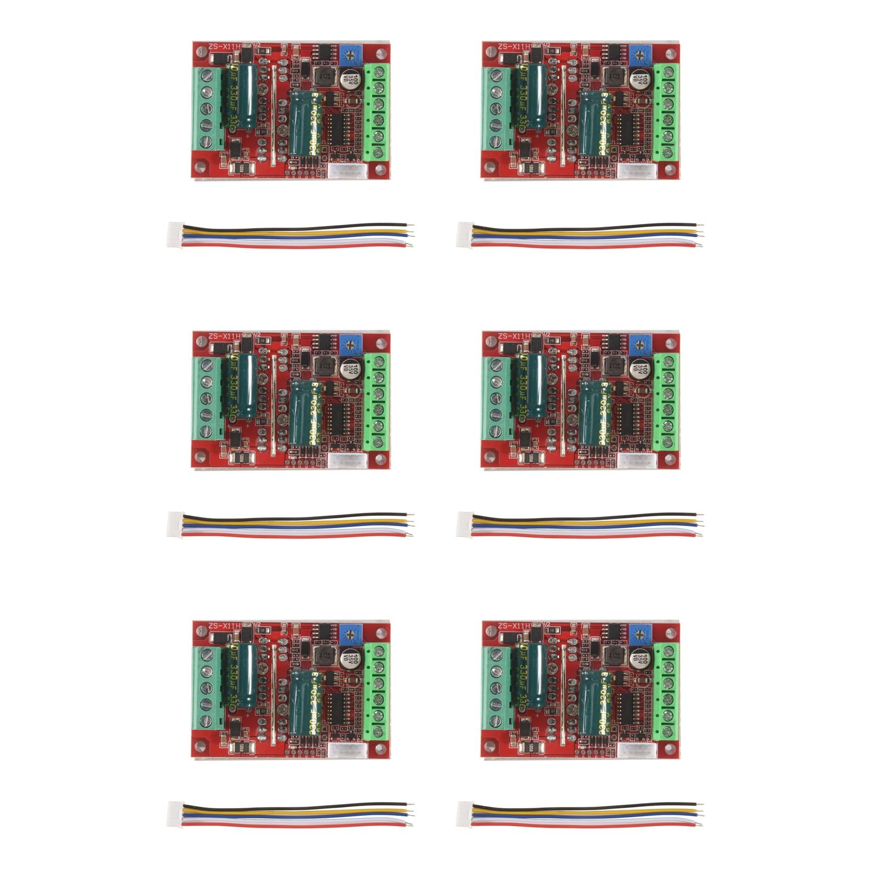 Jnchdghwa As Shown 6X Dc 6-60V 400W Bldc Three Phase Dc Brushless Motor Controller Pwm Hall Motor Control Driver Board 12V 24V 48V