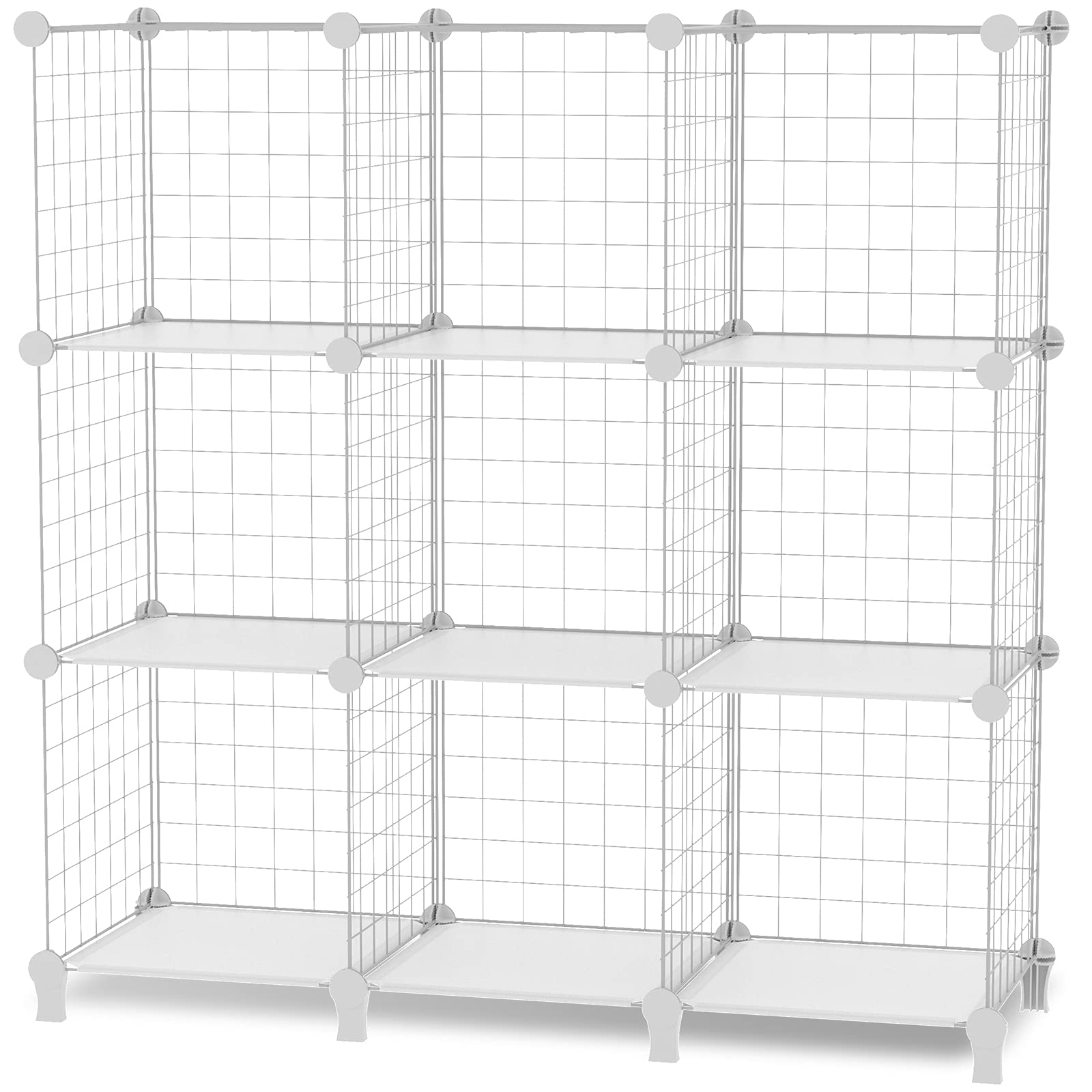 Buy Anenz 9 Cube Wire Storage Organizer,12"x12" Wire Cubby Storage