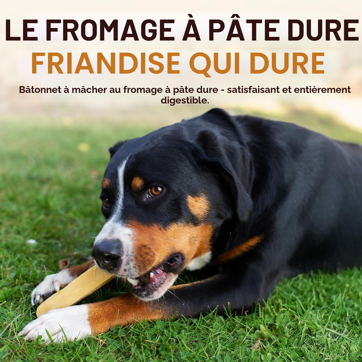 Wildfang® Fromage de Yak, Jouet pour Chien à Mâcher, Moyen pour Chiens de 5 à 25 kg – Bâtonnet Dentaire, Dureté Fromage de l'Himalaya, Churpi, Friandise d'Éducation Chiot et Chien, env 72 g, Lot de 6