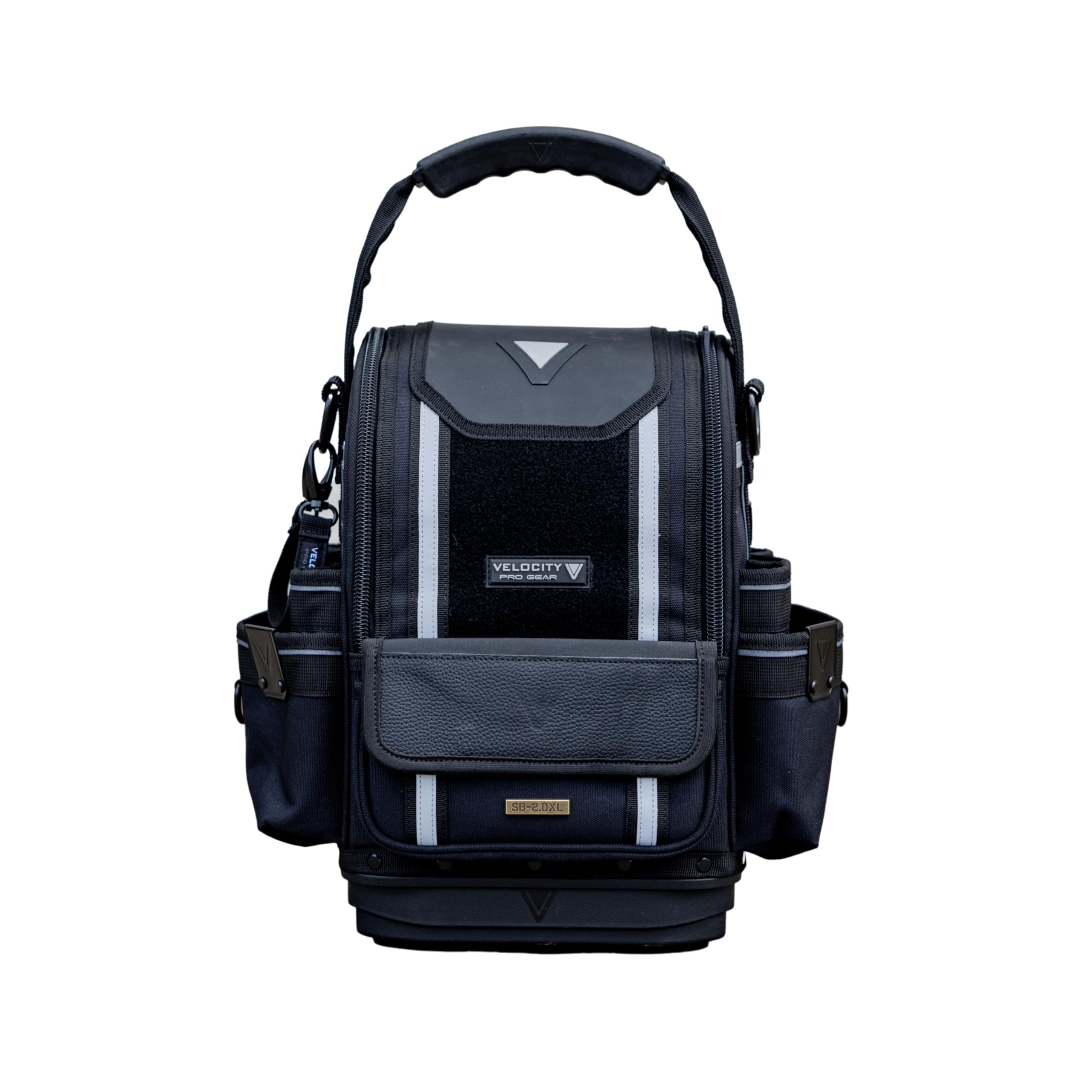 Velocity Pro Gear Shadow Black Rogue 20XL Service Bag, Heavy Duty Tool Bag With 37 Pockets, Removable Tool Panel, Shoulder Strap And Water Resistant Nylon,