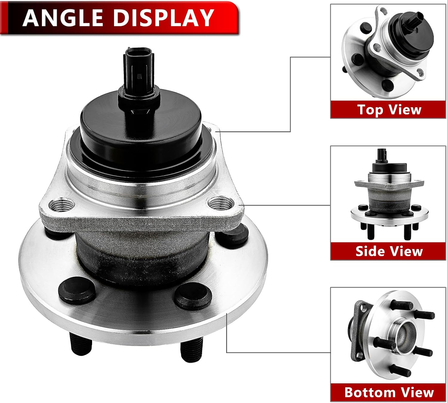 512403 FWD Rear Wheel Bearing and Hub Assembly Replacement Suspension Kit Compatible with Ponitac Vibe 2009-2010,for Toyota Corolla 2009-2019,for Toyota Matrix 2009-2014
