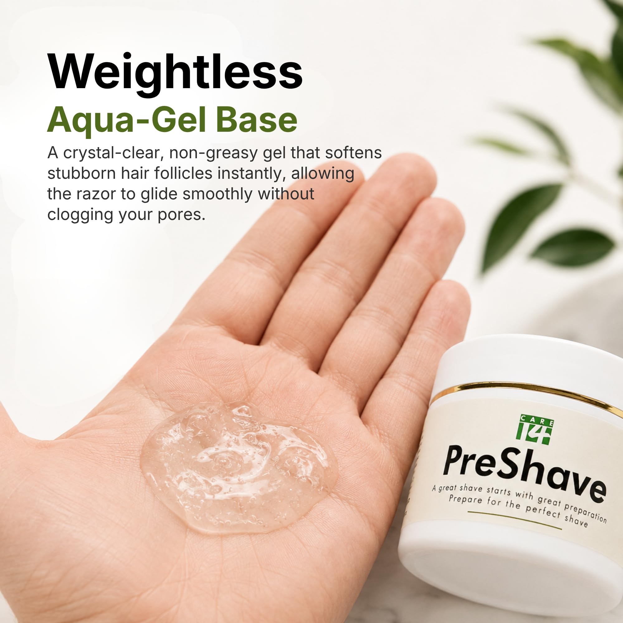 Care14 Pre Shave Gel - Softens the Beard - Prevents Razor Burn - Reduces Risk of Cuts & Burns - 100% Natural - No Chemicals - 100g 2
