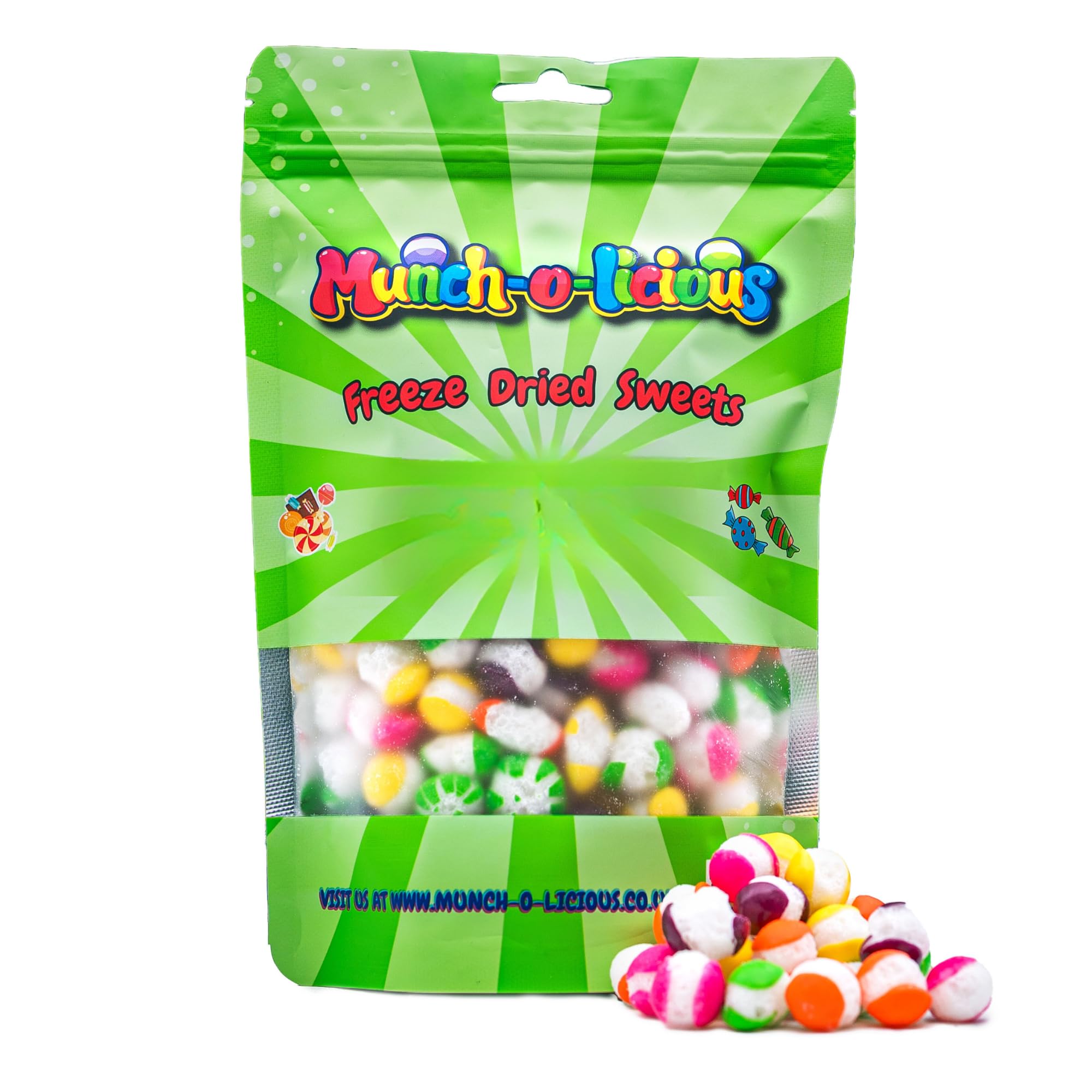 Freeze Dried Candy - Crazy Sour 100g Vegan Halal Treat - Fun TikTok UK Gift - American Sweets Freeze Dried from the UK - Perfect for Christmas