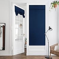 Vista 116 de HOMEIDEAS Cortinas opacas de aula para puerta delantera, cubierta de ventana de puerta de aula, persianas de privacidad con aislamiento térmico