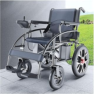 Lekki wózek inwalidzki，Lekkie Super Heavy Duty składane elektrycznie，Polimerowa bateria litowo-jonowa，Zasilanie elektryczne lub użycie jako instrukcjaKontrola z lewej strony