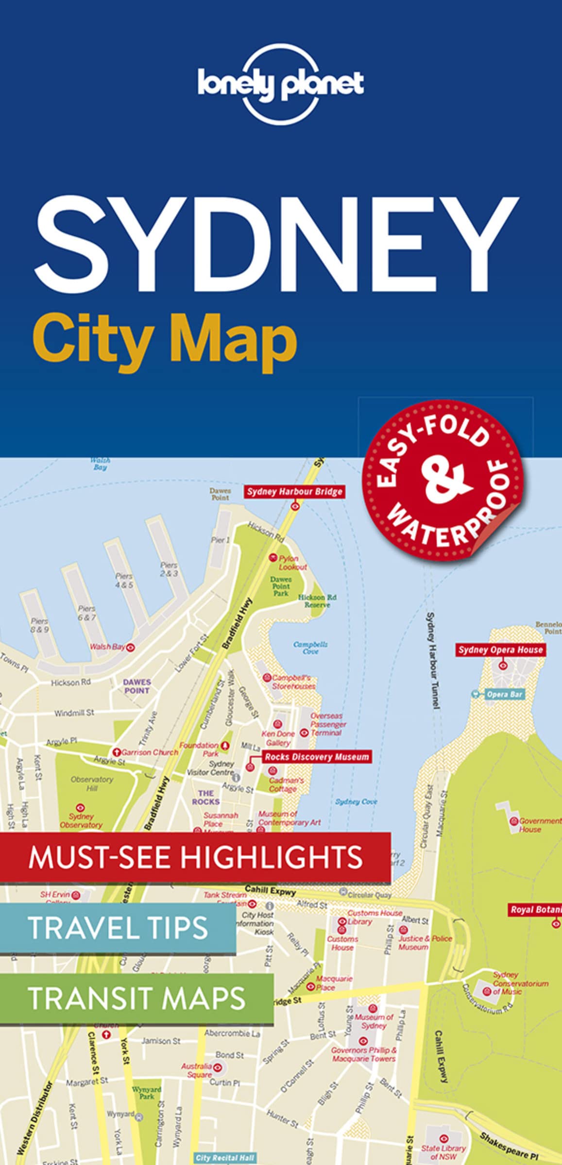 Lonely Planet Sydney City Map, Lonely Planet, Used; Good Book
