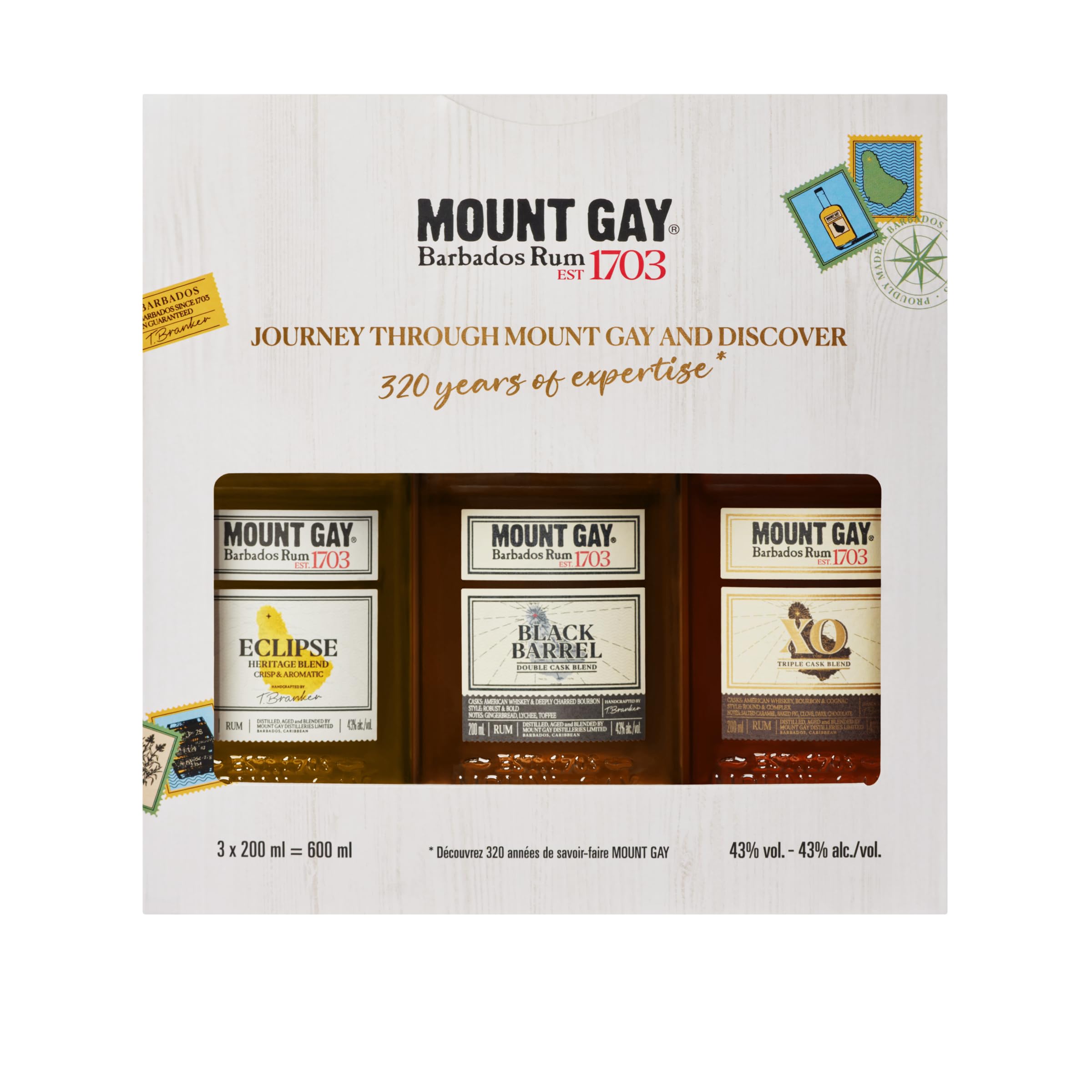 Mount Gay 3x20cl Barbados Golden Rums Discovery Set