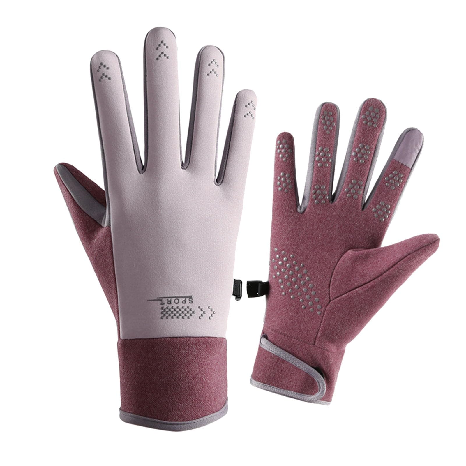Lightweight Winter Gloves for Men Women Touchscreen Thermal Glove Non-Slip Elastic Cuff Gloves Warm Running Glove