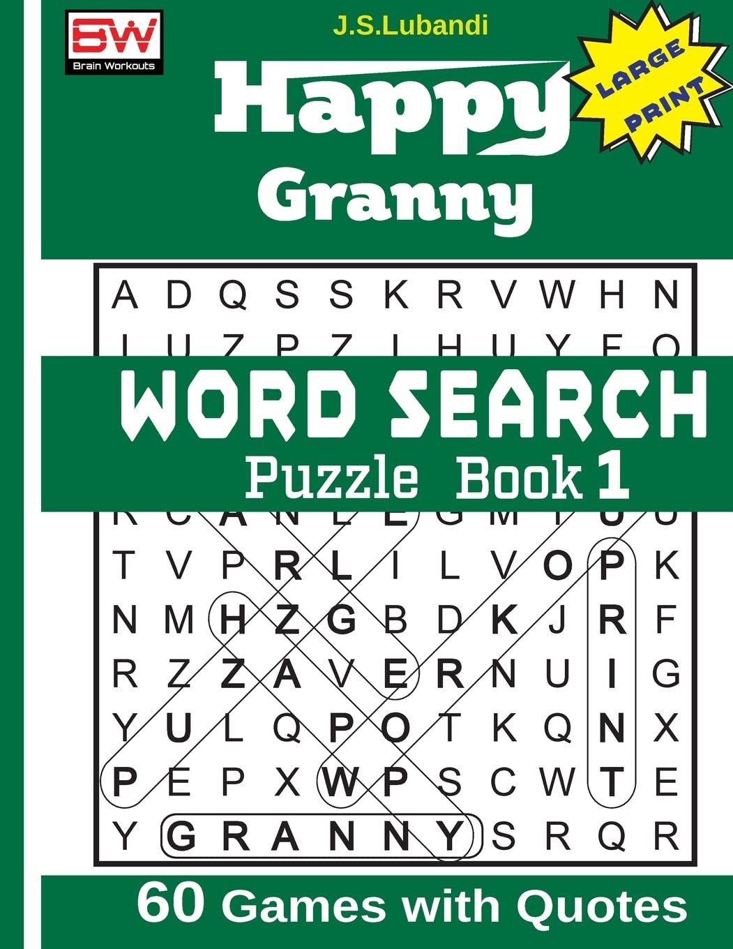 Happy Granny (WORD SEARCH) Puzzle Book 1: Volume 1
