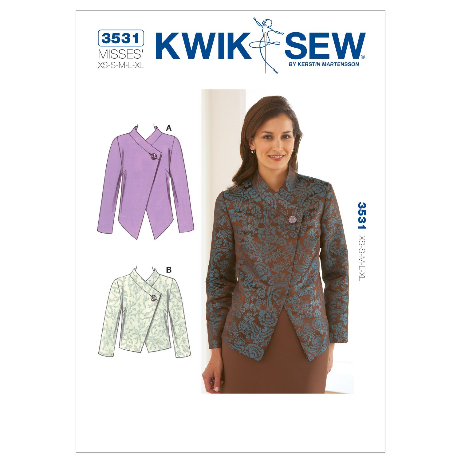 KWIK-SEW PATTERNSKwik Sew K3531 Jackets Sewing Pattern, Size XS-S-M-L-XL