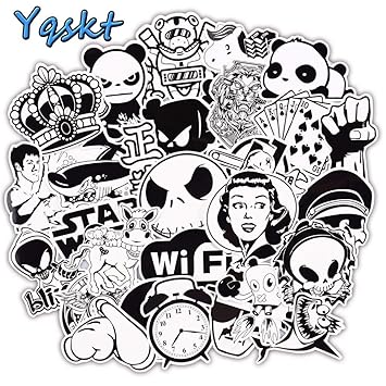 Buy Gadgets Wrap 100 Pcs Black And White Stickers For Laptop Motorcycle Car Styling Luggage Bicycle Skateboard Vinyl Decals Sticker Online At Low Prices In India Amazon In Buy Gadgets Wrap 100 Pcs Black And White Stickers For Laptop Motorcycle Car Styling Luggage Bicycle Skateboard Vinyl Decals Sticker Online At Low Prices In India Amazon In