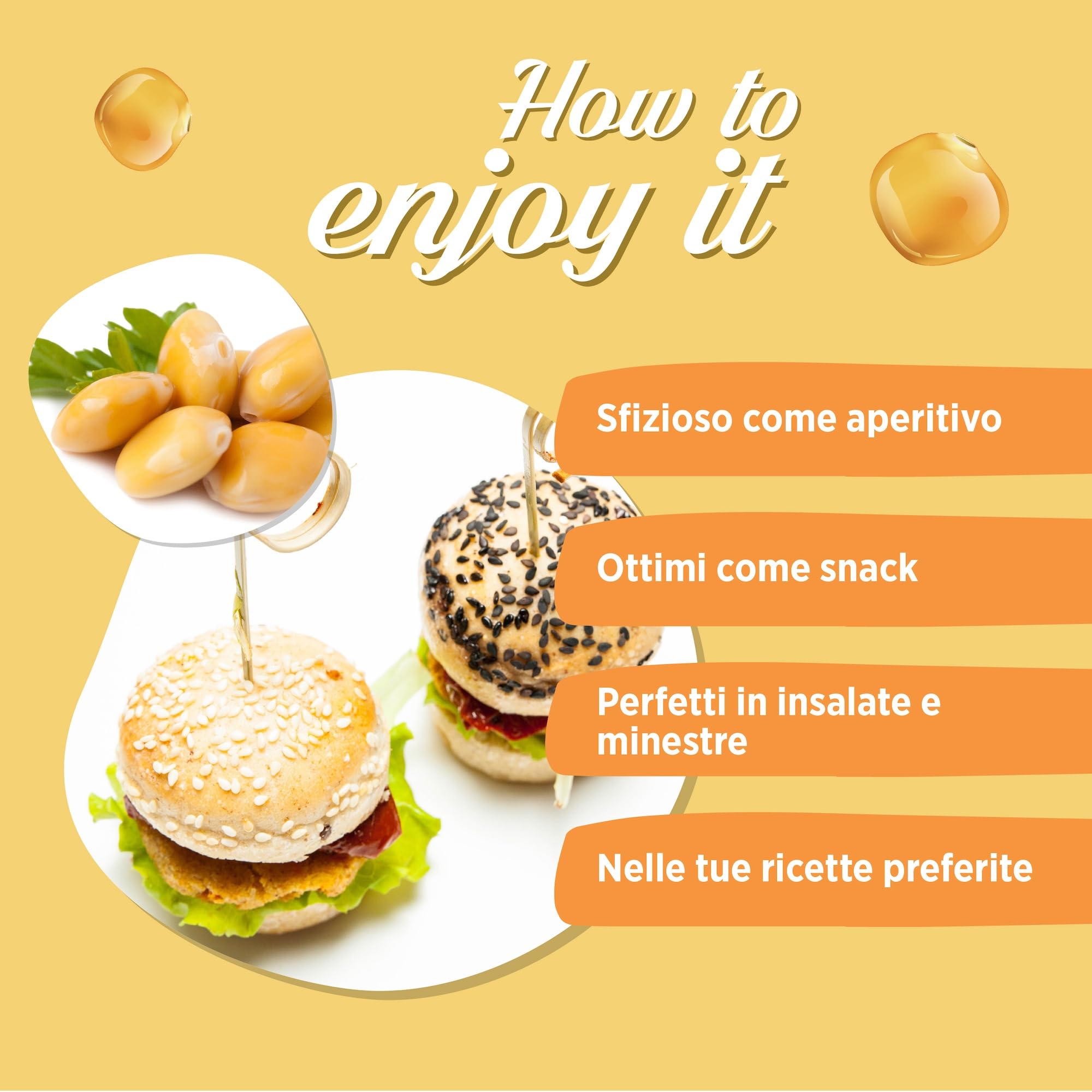 MADAMA OLIVA, Lupini, Ottimo Snack per Aperitivi, Ideale per le Insalate Miste e nelle Minestre, Senza Conservanti Aggiunti, 100% Made in Italy, Box da 20 Buste in Alluminio da 30 gr