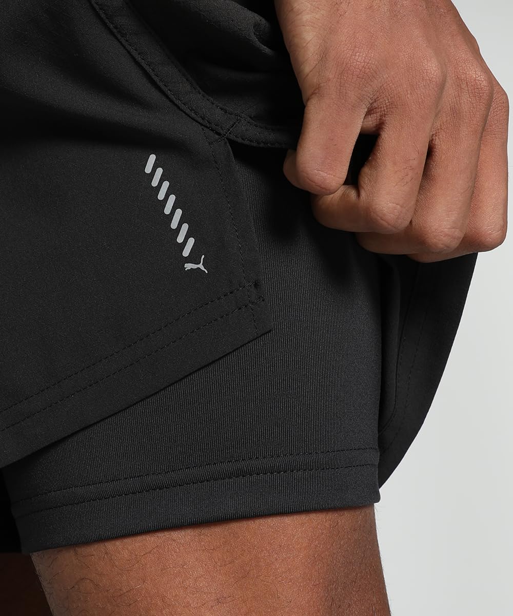 PUMA Męskie spodenki do biegania ULTRAWEAVE 2 w 1 do biegania