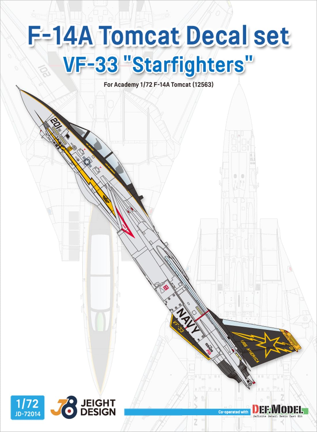 Amazon | デフモデル 1/72 現用 アメリカ海軍艦上戦闘機 F-14A トム