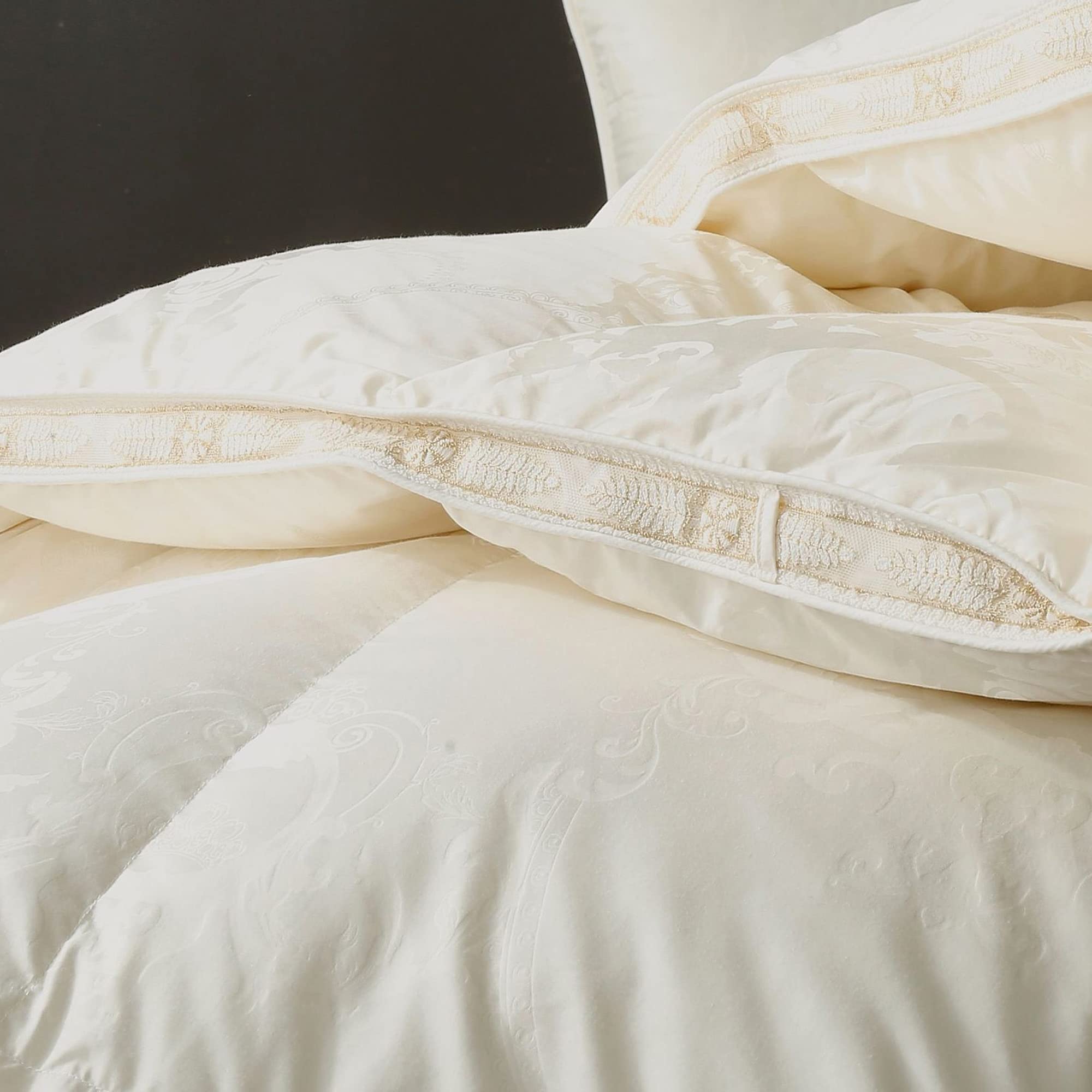 Amazon｜LINGBD 羽毛布団 ハンガリー産ホワイトマザーグース