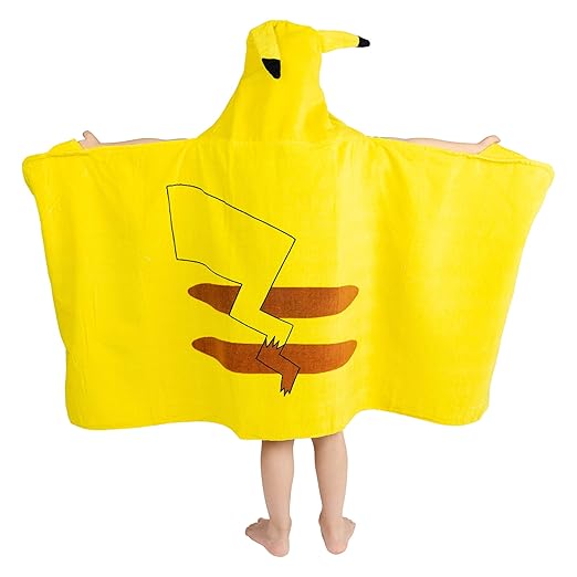 Franco Kids Bath And Beach Soft Cotton Terry Hooded Towel Wrap Pokemon Pikachu 24 X 50 Amazon In Home Kitchen