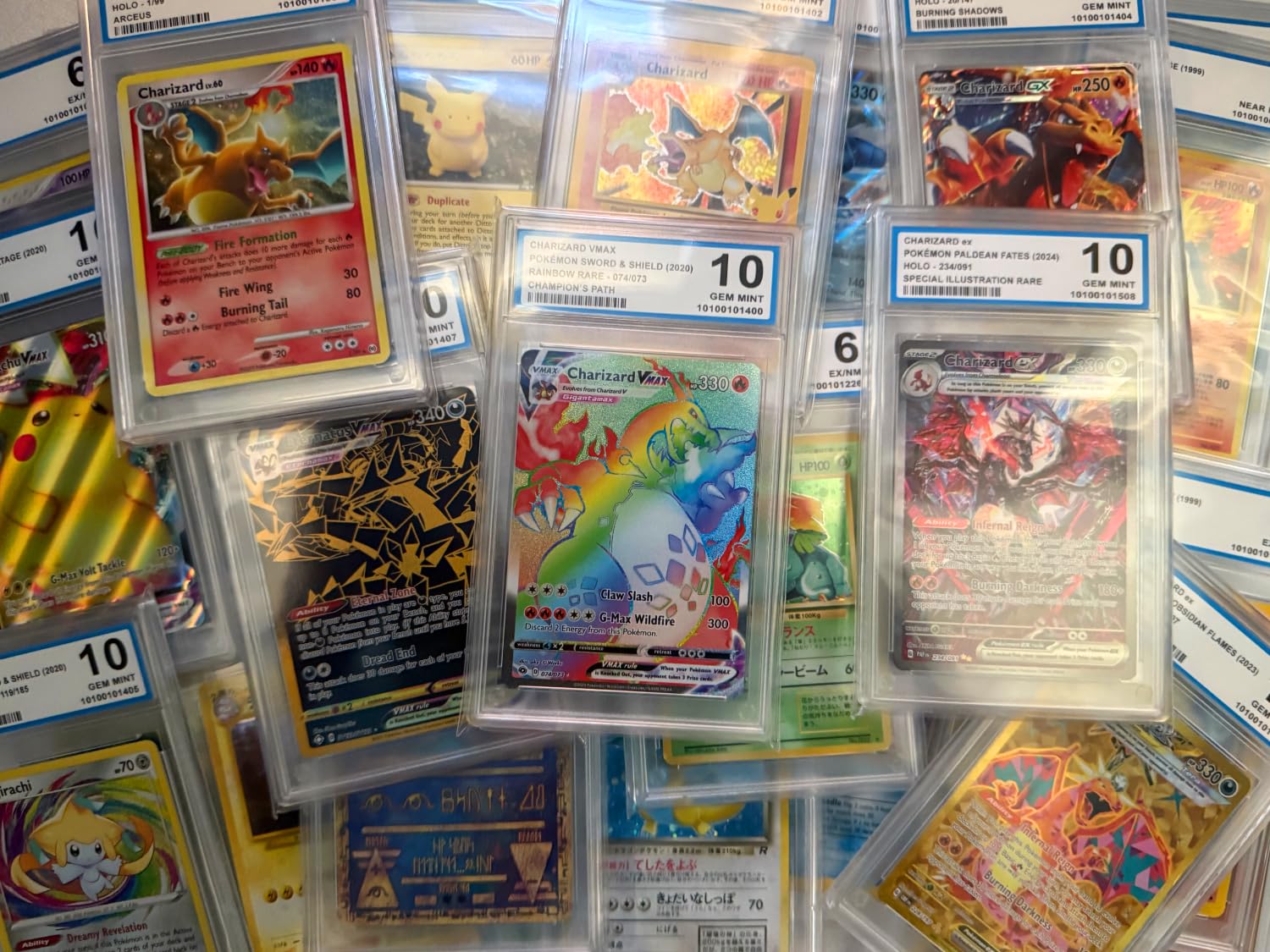 One Random OCG Graded PKMN Card Authenticated and Encapsulated (Ideal for Displaying) : Toys & Games