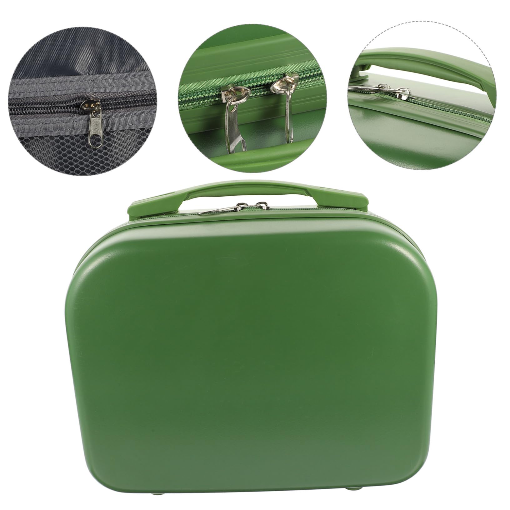 FRCOLOR Organizzatore per Trucco Grande Capacità 14 Pollici Custodia Rigida per Trucco Portatile Beauty Case da Viaggio Scomparti per Casa Ufficio Scuola