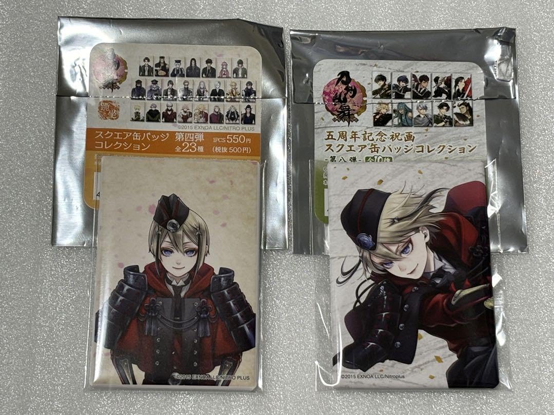 刀剣乱舞 跪坐 スクエア缶バッジコレクション 第五弾 刀剣乱舞ONLINE スクエア缶バッジコレクション（跪坐） 第五弾