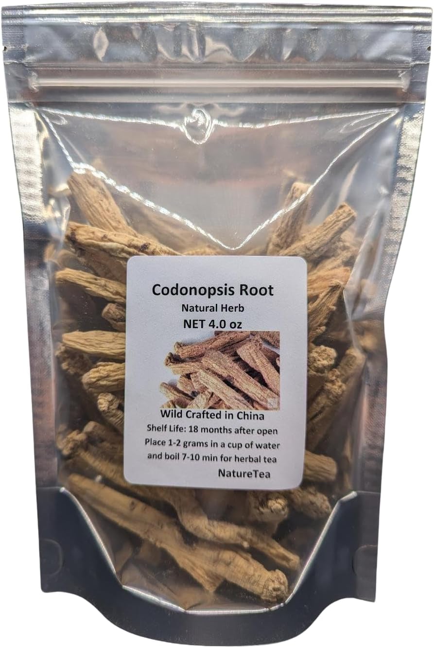 Codonopsis Root - Dang Shen Dried Radix Codonopsis 100% from Nature (4 oz)