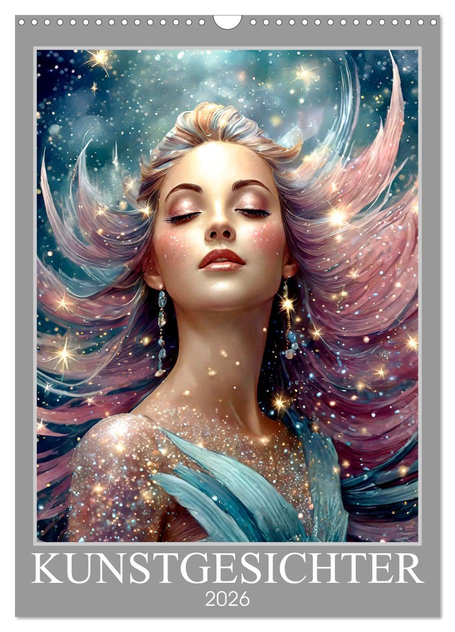 Art faces UK-Version (Wall Calendar 2026 DIN A3 Portrait), CALVENDO 12 Month Wall Calendar โ image 1