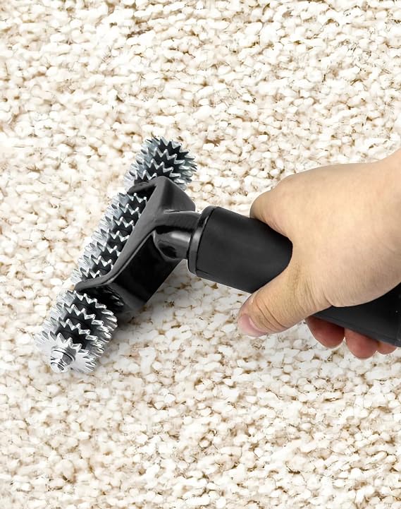QWORK Carpet Seam Roller, 15-Star Wheel Heavy Duty Seam Roller for Carpet Installation - 1 Pack