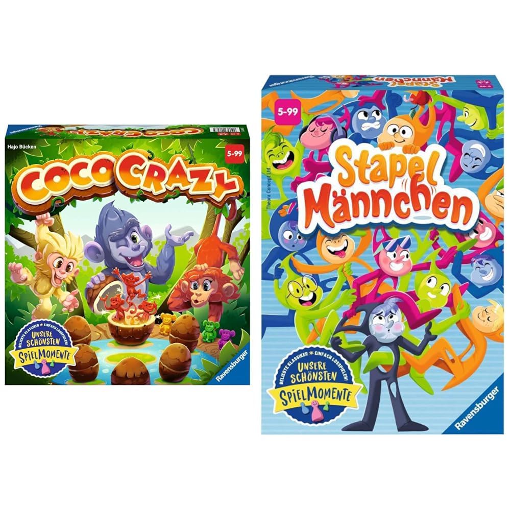 Ravensburger Coco Crazy – Juego De Memoria Divertido Para 2 A 8 Jugadores, Edición Rediseñada, Regalo Para Niños A Partir De 5 Años