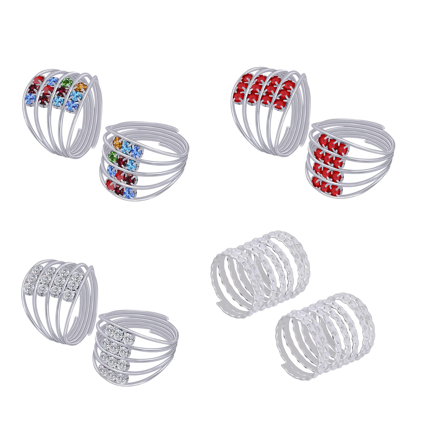 NM CREATION Adjustable Bichhiya Lovely Stylish Toe Ring Alloy Silver Plated Toe Ring (3) (B0BZ3SR39S) Amazon Price History, Amazon Price Tracker
