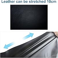 Vista 3 de MOTOBA Funda elástica de cuero para asiento de motocicleta, protector de asiento flexible universal para motocicleta DIY con tornillo de pulgar 100