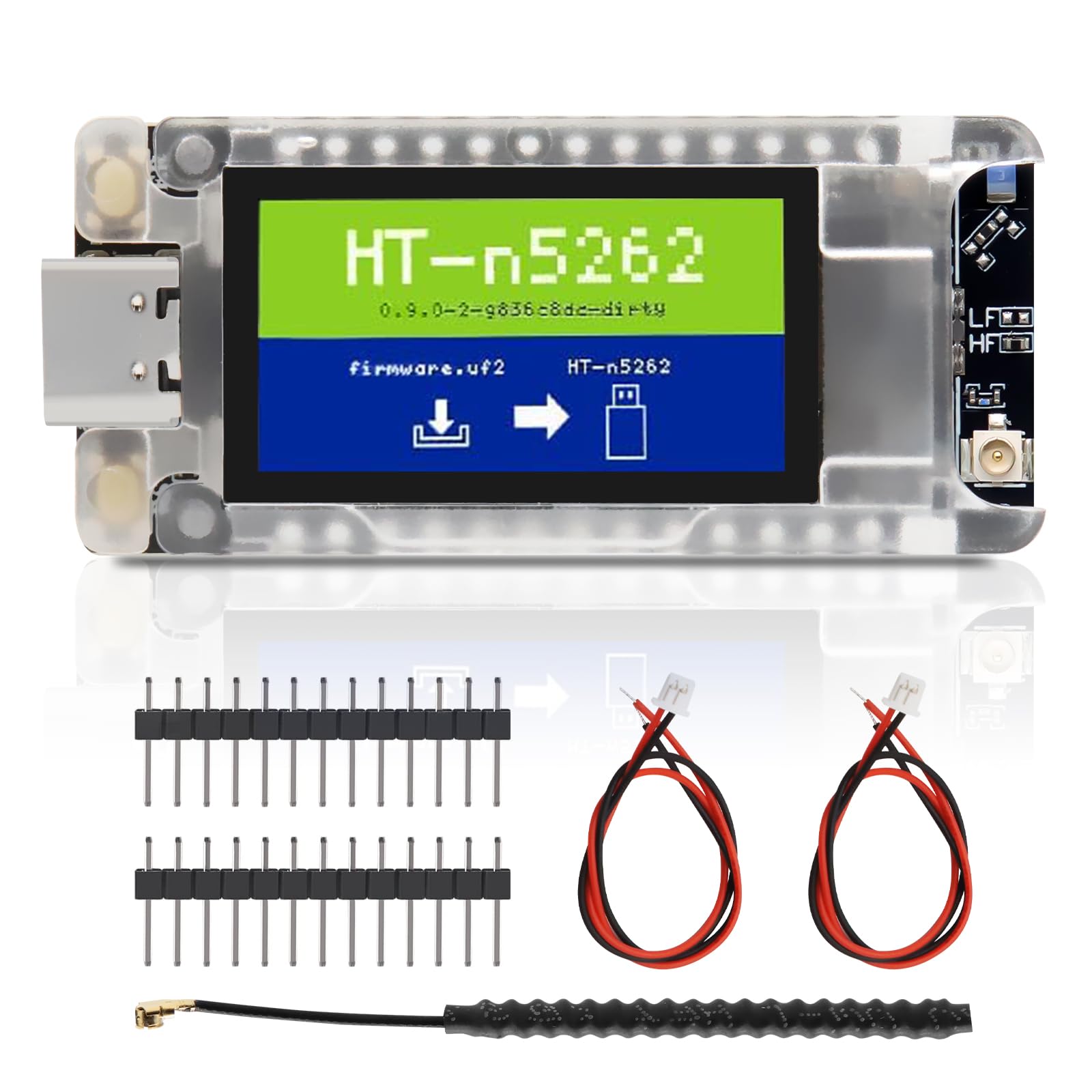 Mesh Node T114 V2 lorawan pour Meshtastic Modul Binghe Meshtastic Tracker nRF52840 LoRaWAN LoRa avec 1,9″ TFT-Display LoRa Carte de Développement 863-928mhz BLE/WiFi compatible avec Arduino/Meshtastic