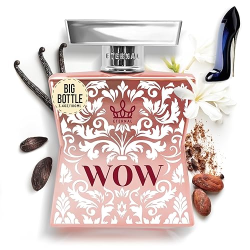 Eternal Wow - Inspirado en el perfume de vainilla y almendras frutales de diseñador - 3.4 oz (3.4 fl oz) - EDP - Larga duración - Vegano -