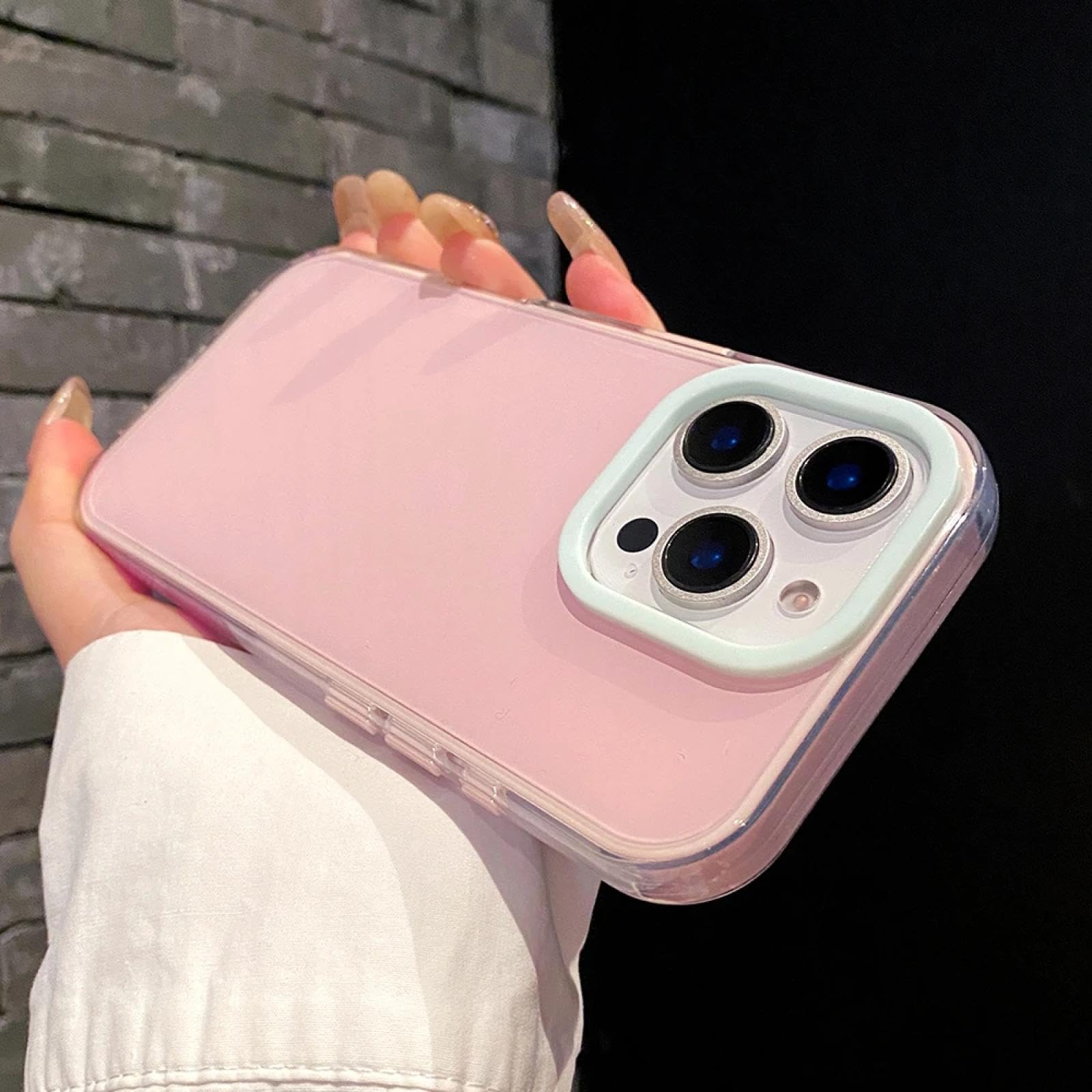 Coque iPhone 14 antichoc silicone rose bonbon rigide et souple - 8