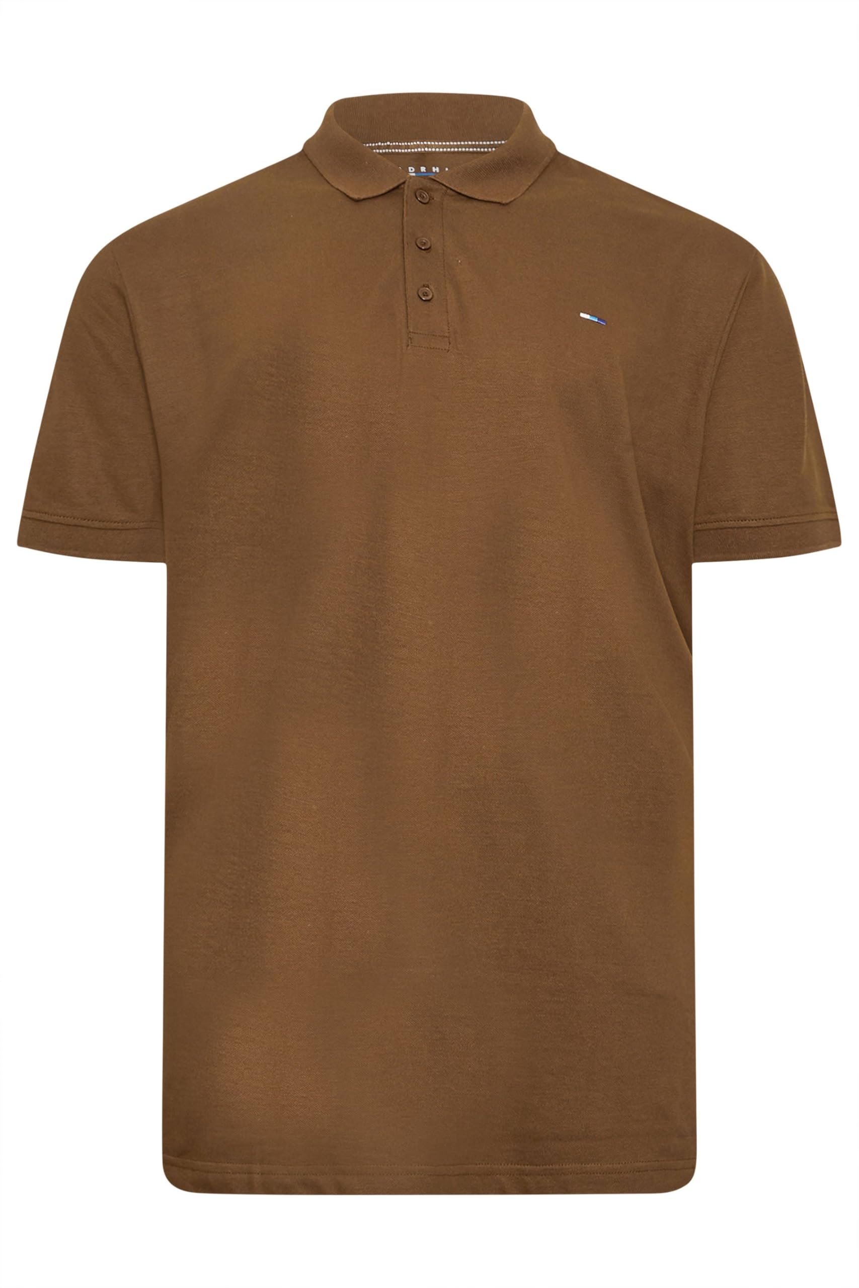 BadRhino Big & Tall Brown Core Polo Shirt - Men's - Plus Size Curve