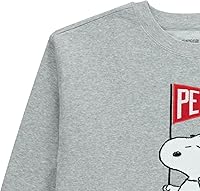 Vista 3 de Peanuts Snoopy - Sudadera de moda para mujer, cuello redondo, con parche de chenilla y mangas bordadas, sudadera de Snoopy
