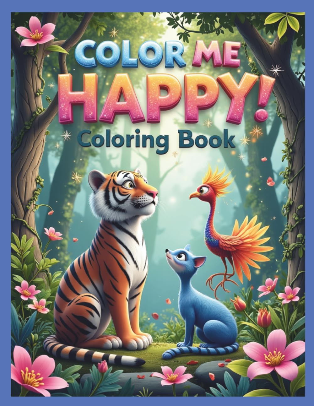 Color Me Happy! Coloring Book: Animals Adventures